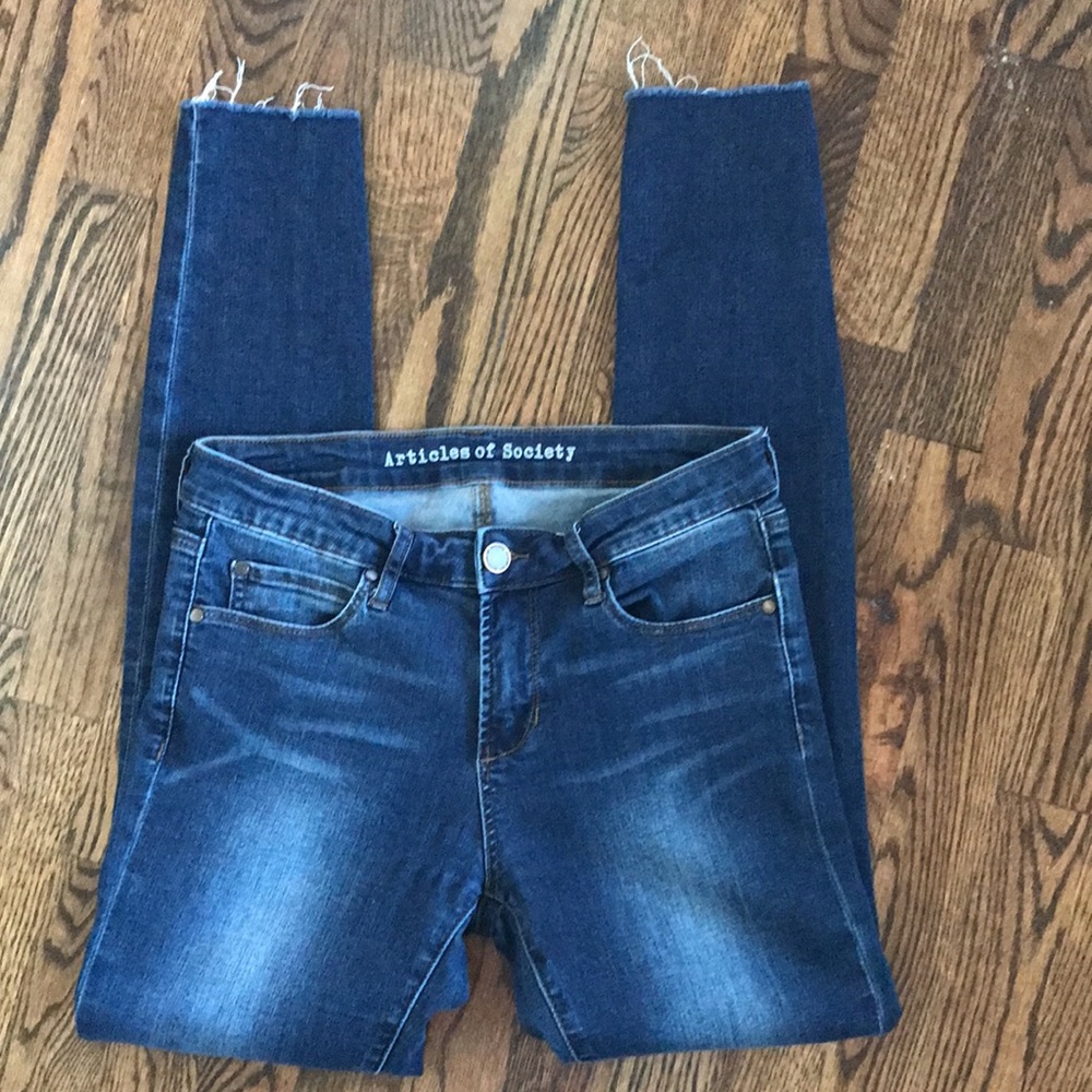 Articles of Society Raw Hem Skinny Jeans - Picture 2 of 9
